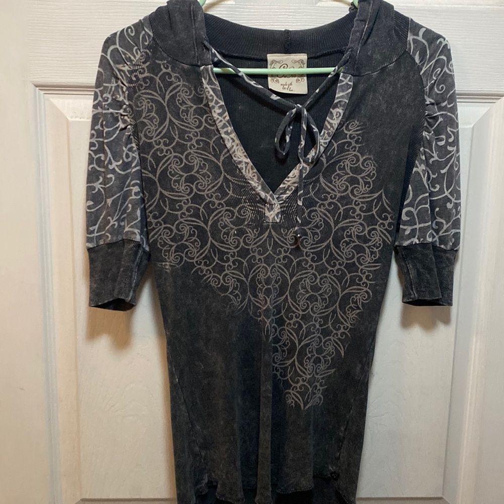 G Girl Short Sleeve Shirt With Hood